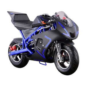MotoTec Cali 40cc Gas Pocket Bike Blue