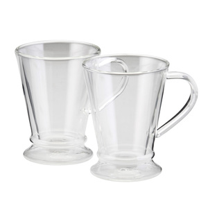 2pc Insulated 10oz Coffee Mugs Clear
