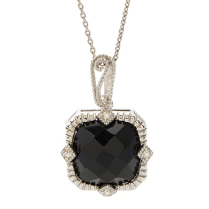 Onyx & Diamond Necklace