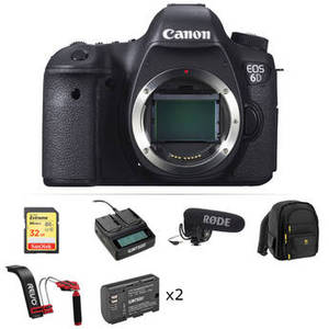 EOS 6D DSLR Camera Body Video Kit
