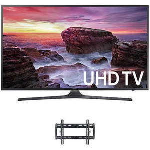 MU6290-Series 65"-Class HDR UHD Smart LED TV and Tilting Wall Mount Kit