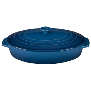 3.75 Qt. Classic Stoneware Covered Oval Casserole Marseille