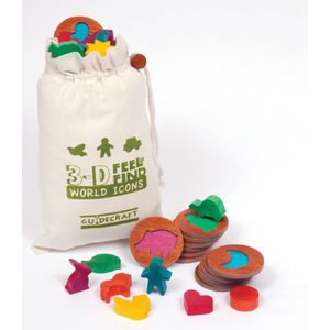 Guidecraft 3D Feel and Find World Icons