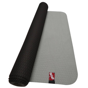 Dragonfly Y141TOWOVLMF TPE Hot Yoga Mat Towel - Grey/Black