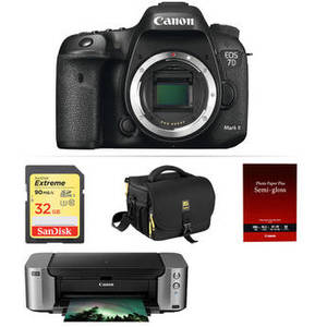 EOS 7D Mark II DSLR Camera with PIXMA PRO-100 Printer Kit