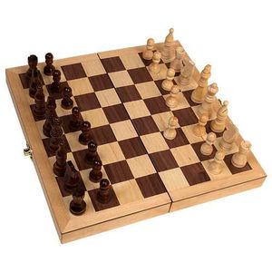 John N Hansen Co 18&quot; Deluxe Folding Chess Set