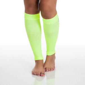 Remedy Calf Compression Running Sleeve Socks - Large/Neon