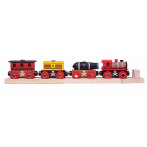 BigJigs Toys Pirate Train Set