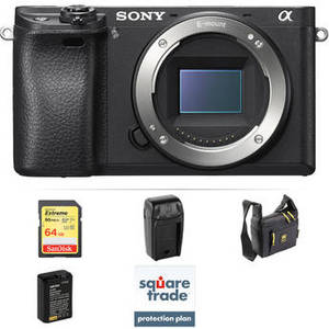 Alpha a6300 Mirrorless Digital Camera Body Deluxe Kit