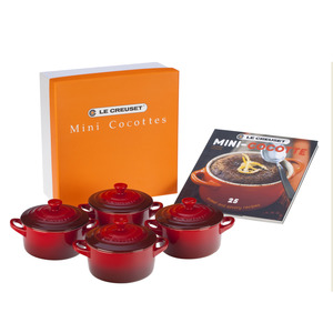 Mini Cocettes Set with Cookbook Cherry