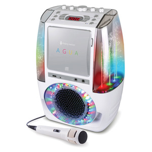 Agua Karaoke System W/Dancing Water Display White