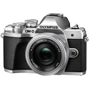 OM-D E-M10 Mark III Mirrorless Micro Four Thirds Digital Camera with 14-42mm EZ Lens (Silver)