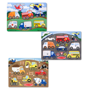 Melissa & Doug Peg Puzzle Boy Bundle