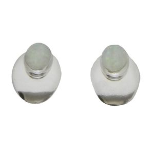 Artisan Handicrafts Handcrafted Brilliant Opal Pierced Earrings