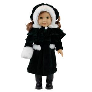 The Queen's Treasures 1914 Style Winter Coat, Cape, Doll Hat & Muff Fits 18" American Girl® Doll Clothes & Accessories