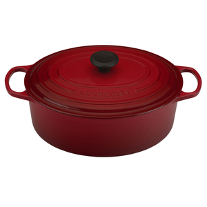 Enameled Cast Iron 6-3/4 Qt. Oval French Oven Cherry
